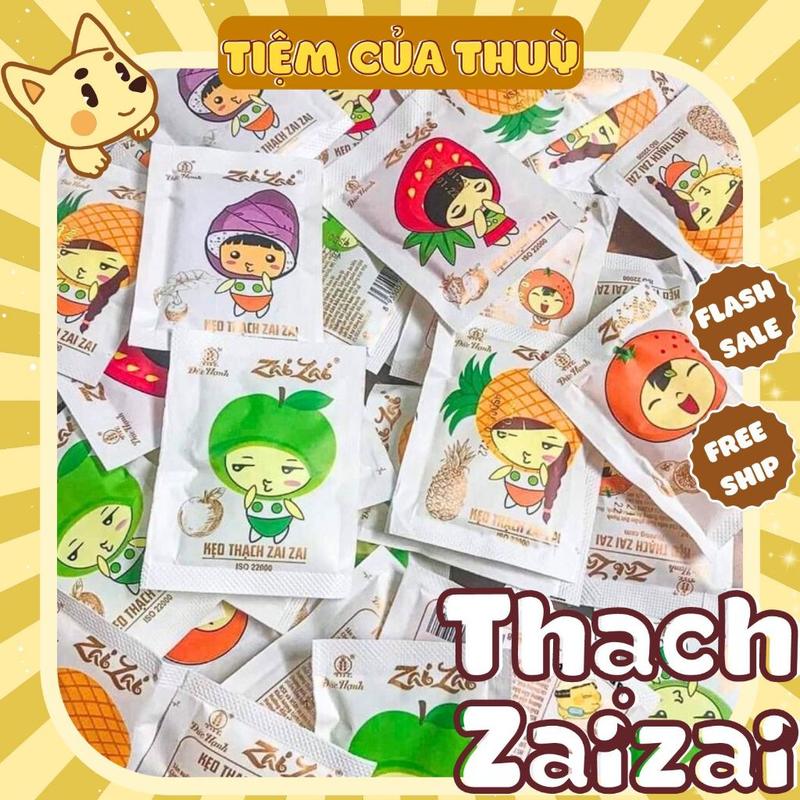  500G Kẹo Thạch Zai Zai Hương Vị Trái Cây Thạch Rau Câu 6 hương vị giải nhiệt mùa hè 