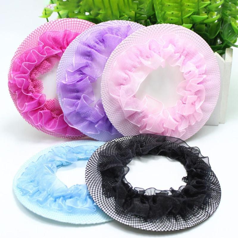Product Introduction of Accessories Adjustable Ballet Hair Net Drawstring Style Fashion Headwear Elastic Hair Net Elegant Hair Styling Girl Bun Cover Snood Women 8