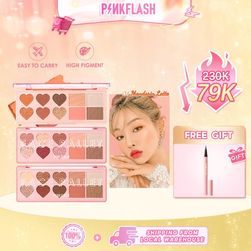 [MUA 1 TẶNG 1] Mua 1 Bảng Phấn Mắt 10 Màu Lấp lánh Pinkflash Tặng Ngay 1 Kẻ Mắt Chất Siêu Đẹp Siêu Bền