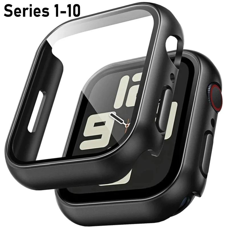 Phụ Kiện Đồng Hồ Apple, Kính Cường Lực Và Nắp, Bảo Vệ Màn Hình, Dành Cho 45Mm, 41Mm, 44Mm, 40Mm, 42Mm, 46Mm, Ốp Đồng Hồ I, Tương Thích Với Seri 10, 9, 4, 5, 6, SE, 7 Và 8