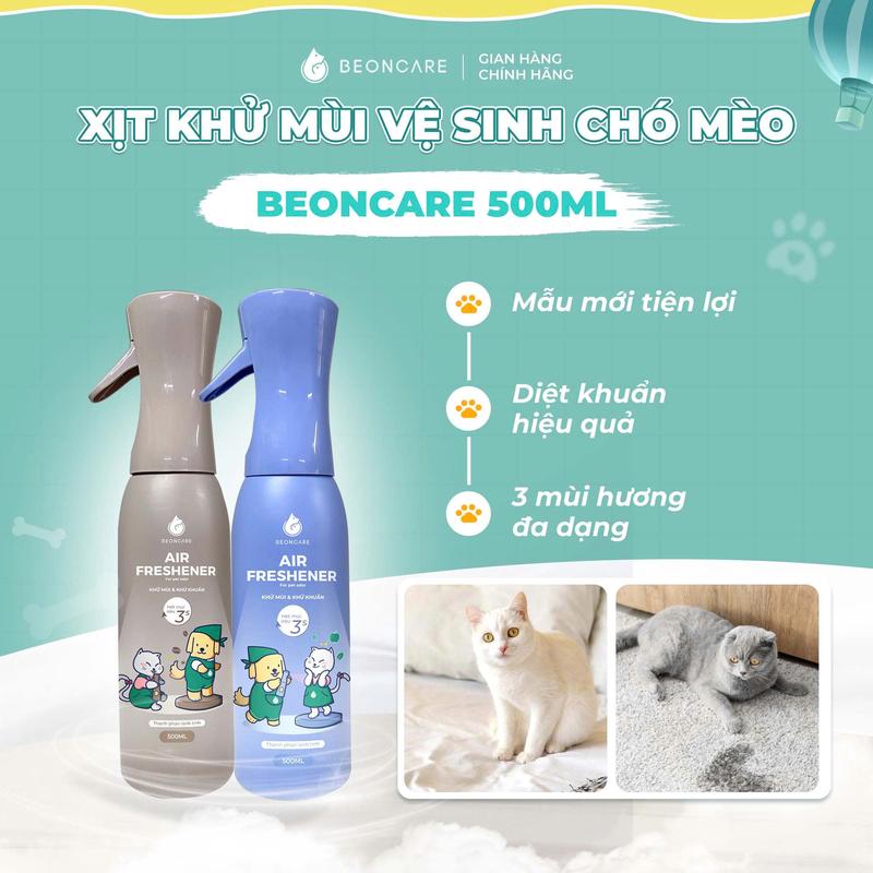 Xịt Khử Mùi Nước Tiểu Chó Mèo Khử Mùi Chậu Cát Khử Mùi Khay Vệ Sinh Chó Mèo Khử Mùi Vệ Sinh Cho Pet Beoncare