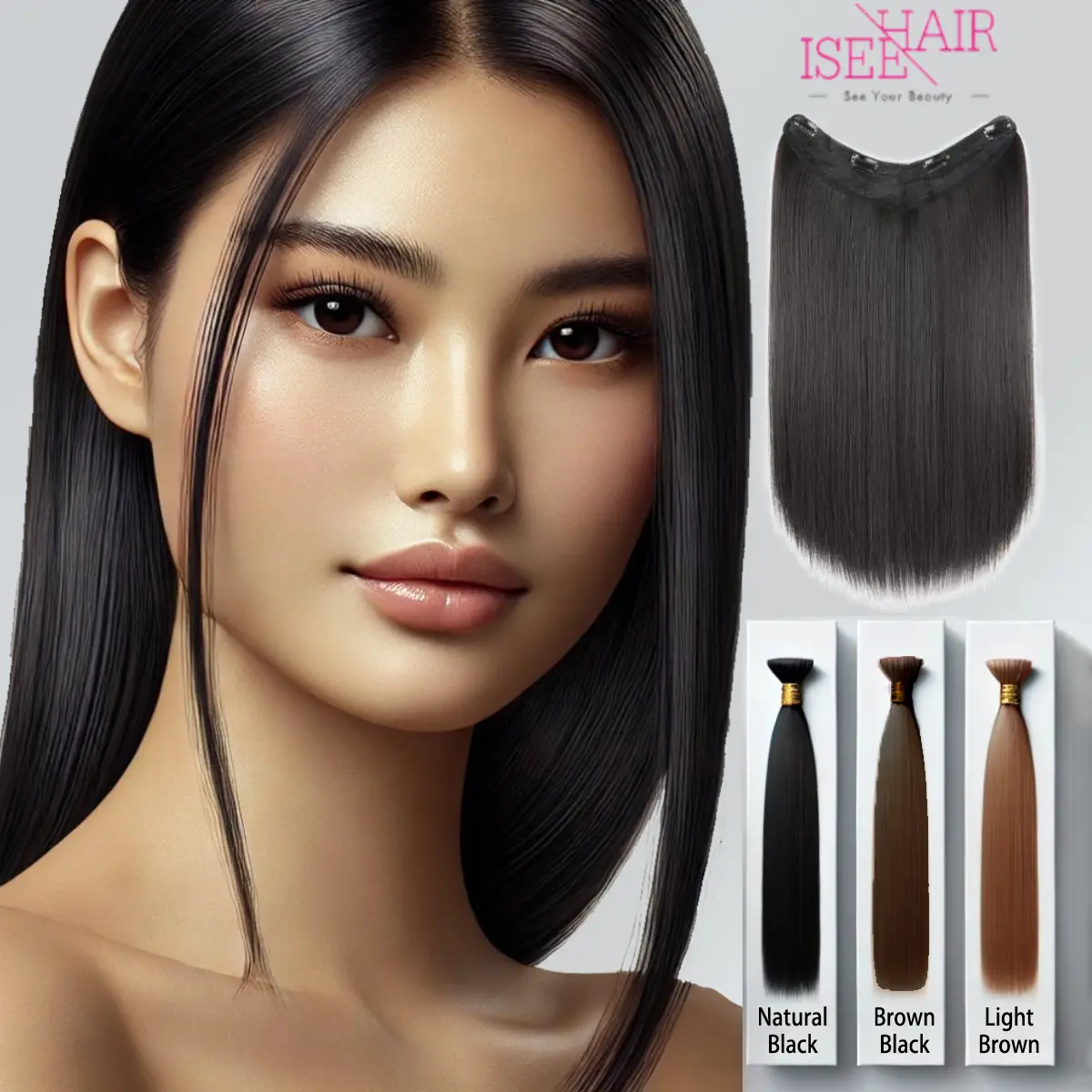 Natural Look Messy Bun Hair Piece Fashionable Synthetic Clip - TikTok ...