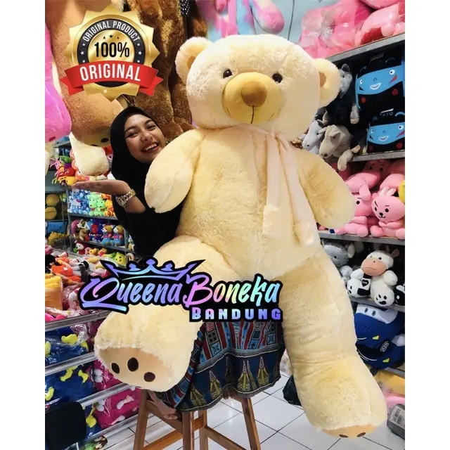 boneka Teddy bear beruang syal telapak super super jumbo UK 1.5meter 0