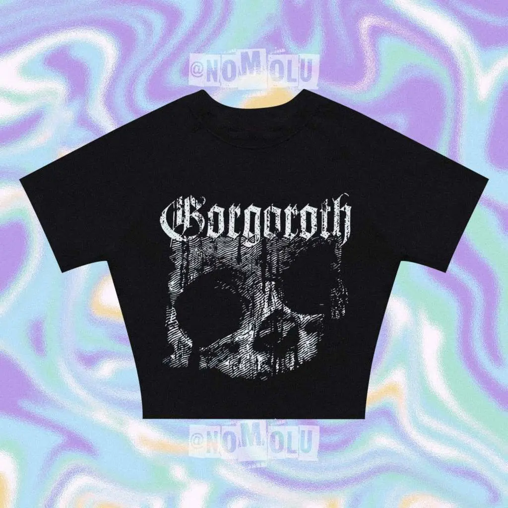 NOMOLU - Crop Top Tee Kaos Wanita Vol.05 Gorgoroth