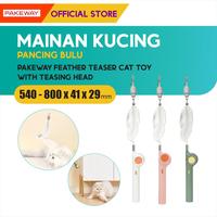 Gambar Pakeway Feather Teaser Cat Toy With Teasing Head / Mainan Bulu Kucing - Mainan Bulu Kucing dari M-Pets Volk Pets Indonesia Kota Tangerang 1 Tokopedia