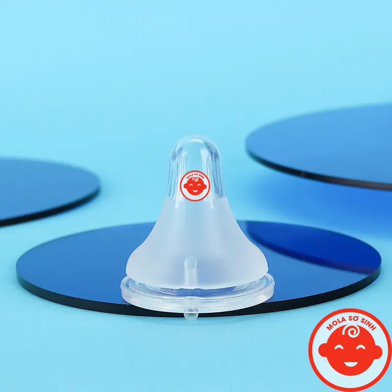 Núm Ti Silicon Mềm Cổ Rộng, Cổ Hẹp Đủ Size S/M/L/LL Cho Bé 8