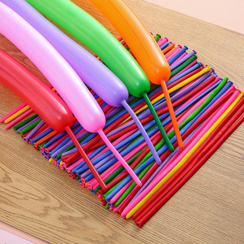 10 pcs balon latex cacing twisting | balon cacing panjang | balon pentil - ecer warna warn