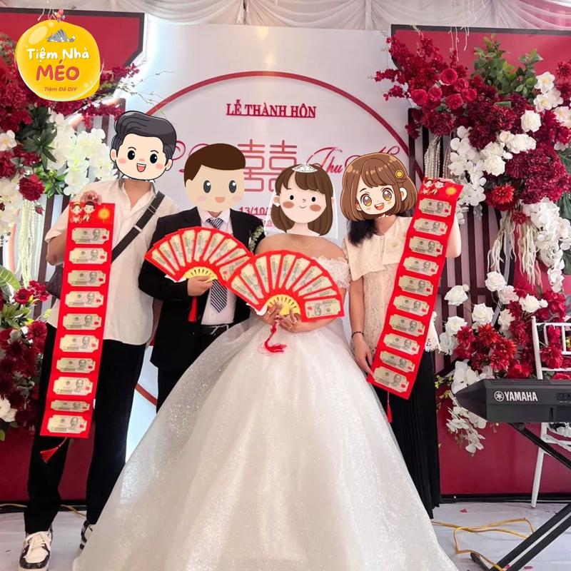 Lì Xì Cưới Mẫu Mới Xoè Quạt Độc Lạ Gấp Gọn 10 Ngăn Quà Tặng Bất Ngờ Mừng Tuổi Chúc Năm Mới