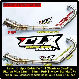 Leher Knalpot Satria Fu 150 Stainless Bending