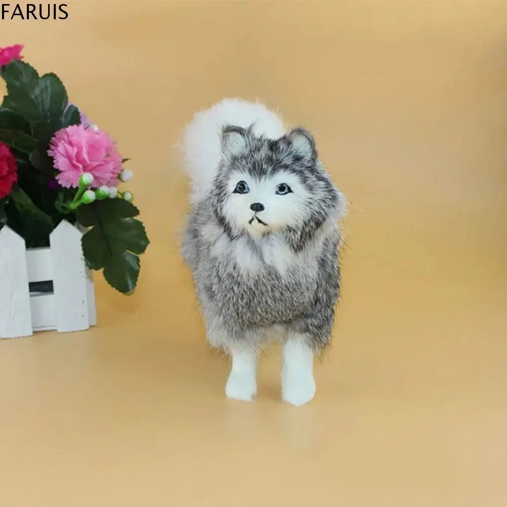 Đồ Chơi Nhồi Bông Husky, Mô Hình Chó Dễ Thương, Trang Trí Mô Phỏng, Búp Bê Nhồi Bông, Như Thật Và Mềm Mại, Thích Hợp Làm Quà Sinh Nhật, Vật Phẩm Trang Trí Nhà Cửa