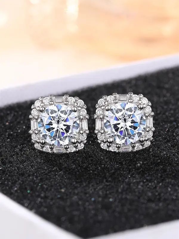 Elegant Rhinestone Decorated Stud Earrings, Fashionable Jewelry for Women for Party, Daily Clothing Decor, Trendy All-match & Exquisite Jewelry for Birthday Gift 2