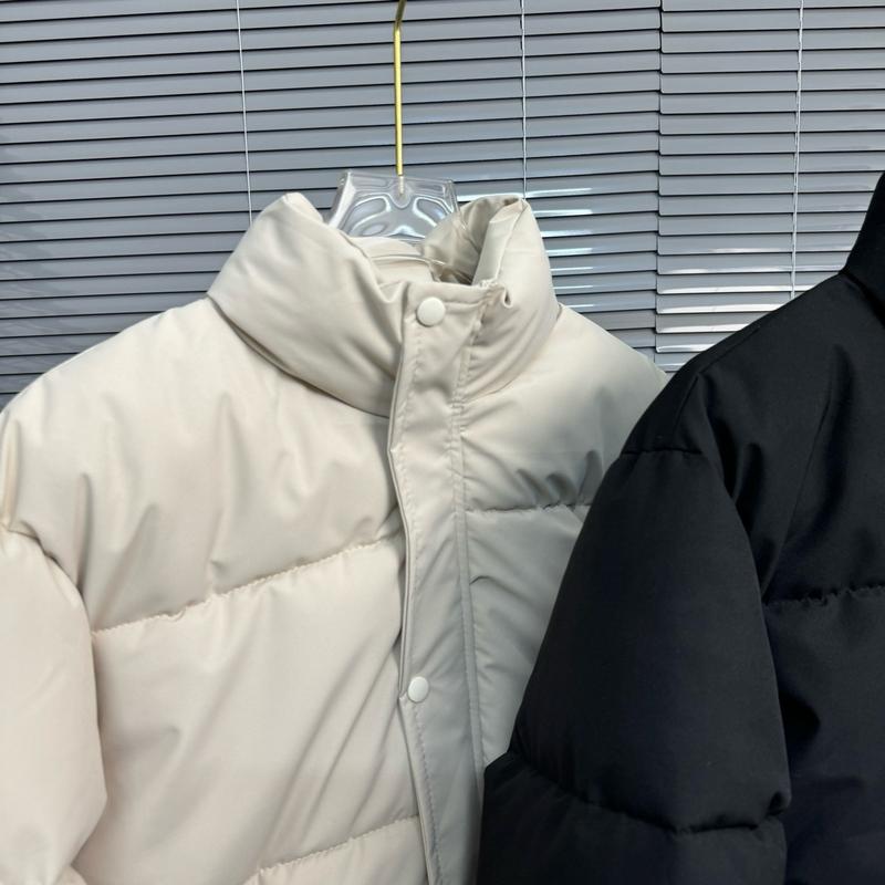 Áo Phao Béo Nam Nữ Dáng Trơn Cao Cổ , Có Dây Rút , Áo Phao Hồng Dũng Menswear 7