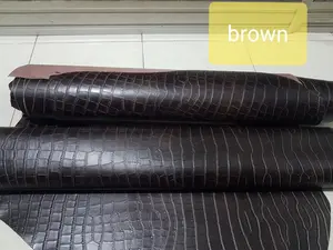 Kulit Sapi Emboss Motif Perut Buaya Kulit Sapi Emboss Croco bahan tas sepatu kerajinan