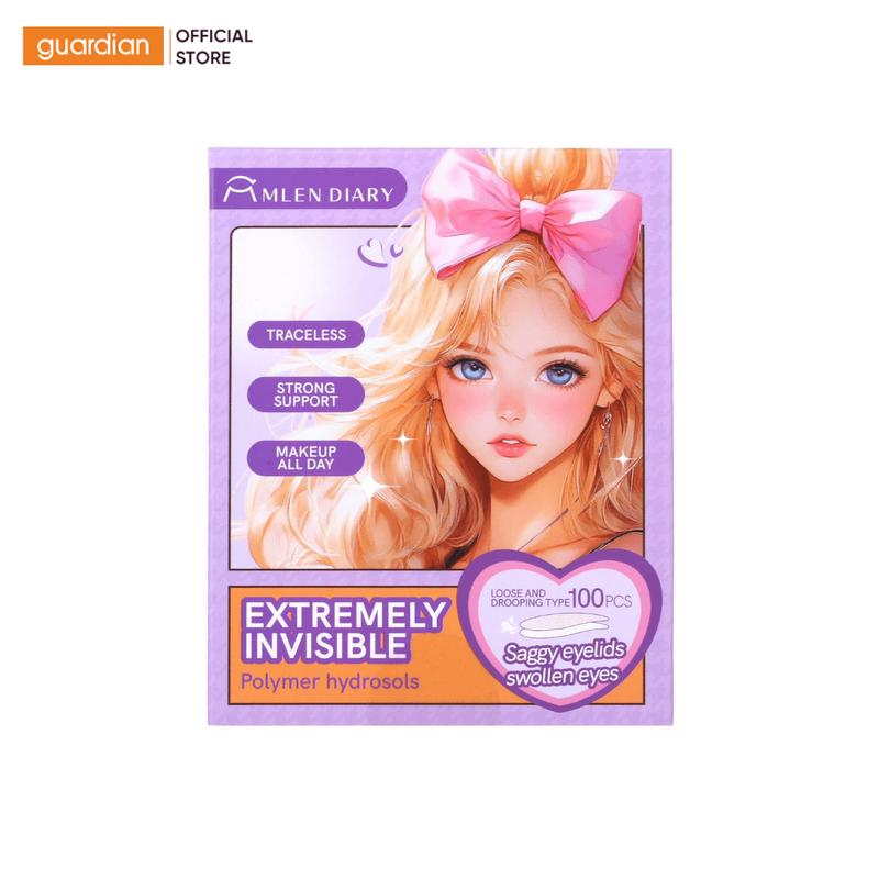  Miếng Dán Kích Mí Tàng Hình Mlen Diary Extremely Invisible Dành Cho Mí Sụp 100 Miếng 
