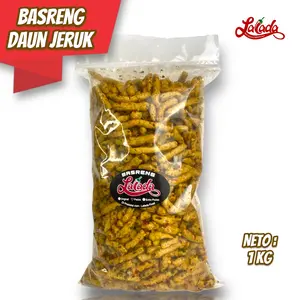 Basreng Daun Jeruk Lalada 1kg pedas spices