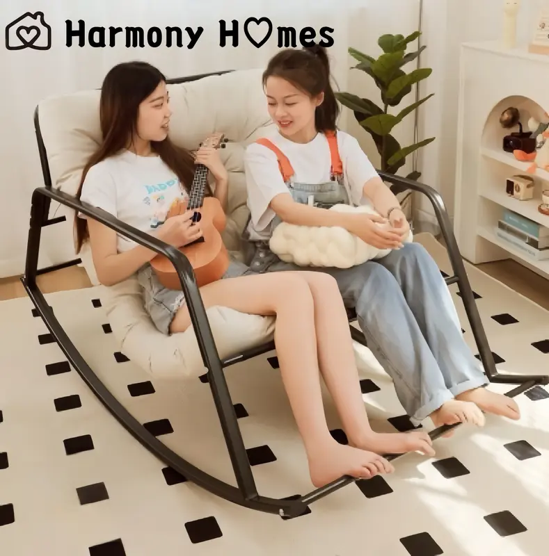 Ghế bập bênh, ghế ngả, ghế lười nhà, phòng khách ngả thoải mái, ghế bập bênh đôi, ghế sofa người lớn giải trí người nổi tiếng trên Internet 0