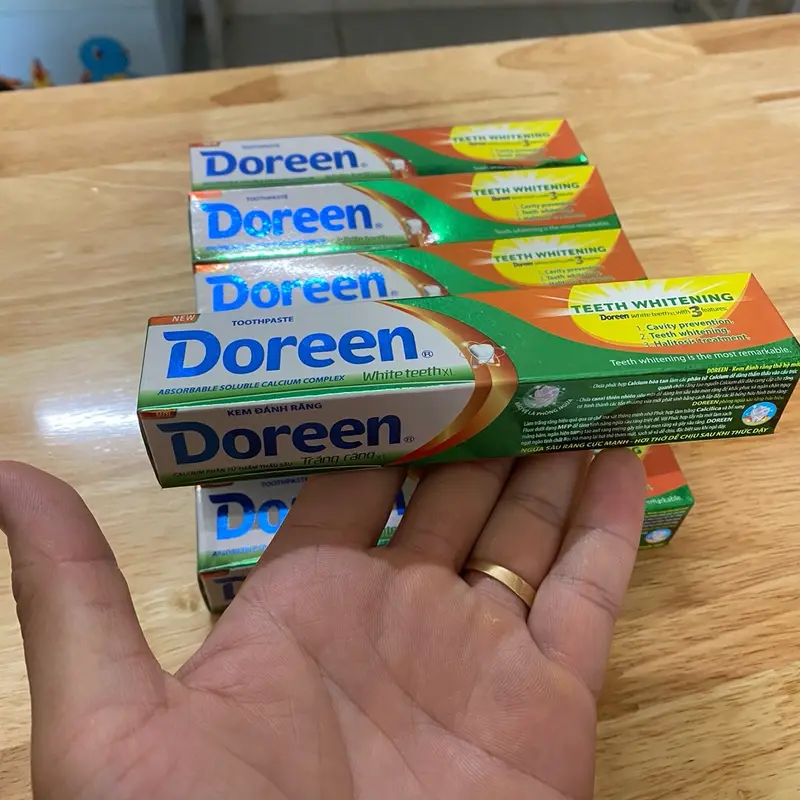 Combo 10 tuýp kem đánh răng doreen 45g 2