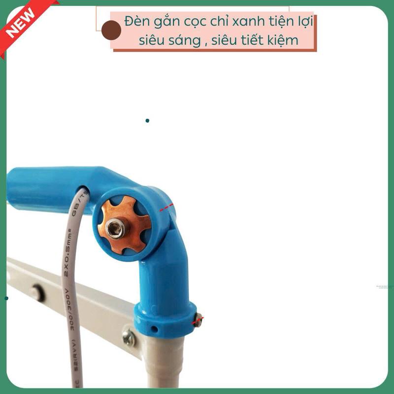 Đèn gắn cọc chỉ xanh tiện lợi siêu sáng , siêu tiết kiệm sử dụng cho các loại máy ngành may 1