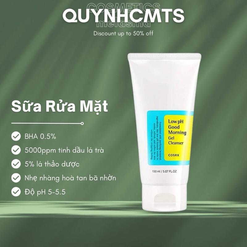 (Xả Date t9/2026) Sữa Rửa Mặt Cosrx 150ml Hàn Quốc - Skincare Cho Nữ - Women Làm Đẹp Da