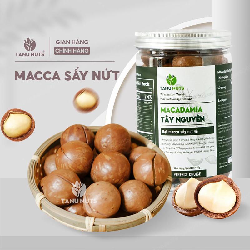 Hạt macca nứt vỏ TANU NUTS hạt mắc ca  Tây Nguyên ngũ cốc dinh dưỡng tốt cho sức khỏe, bà bầu Hạt mắc ca Macadamia Nut Nuts & Peas Ăn Vặt hat  maccadaklak Snack Food Thức Ăn hạtdinhduong