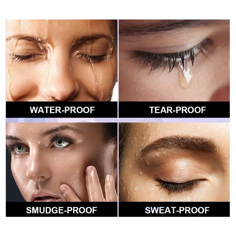 Bộ trang điểm mắt, 3 miếng, mascara không thấm nước, bút kẻ mắt dạng lỏng màu đen, dụng cụ uốn mi, mỹ phẩm trường học, trang điểm tự nhiên, bộ hoàn chỉnh  Nữ   Women  Cosmetic 2