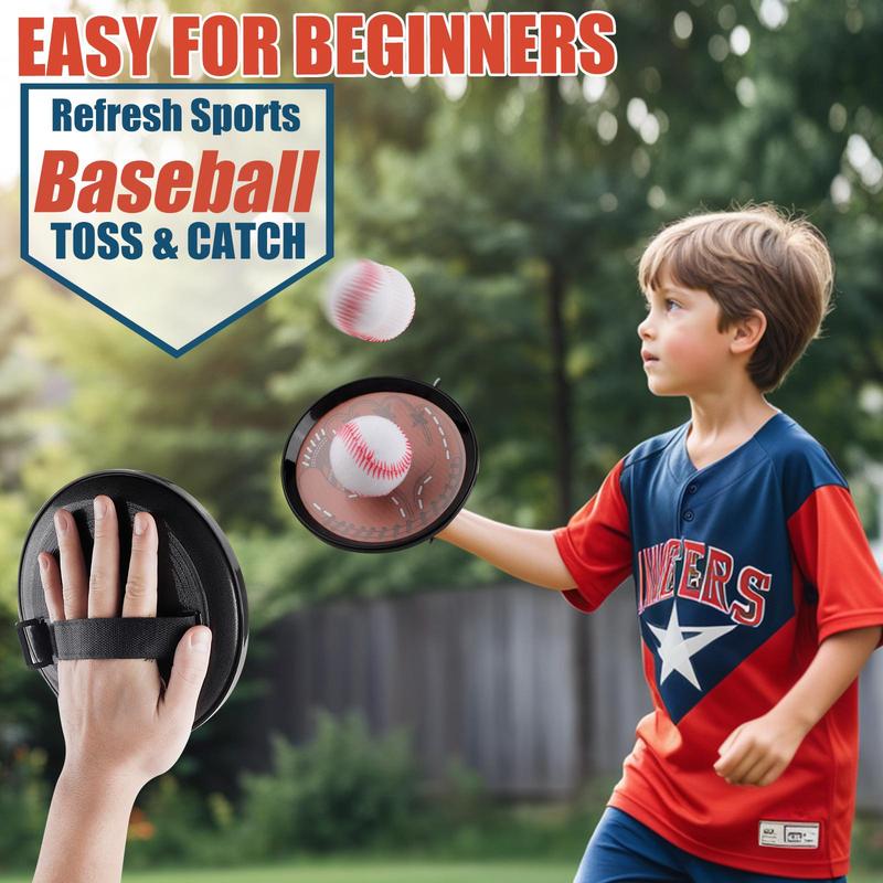 Product Introduction of Baseball & Catch Ball Game Set, 1 Set Soft Baseball & Catch Ball Game Props, Indoor Outdoor Sports Toy for Birthday Gifts 2