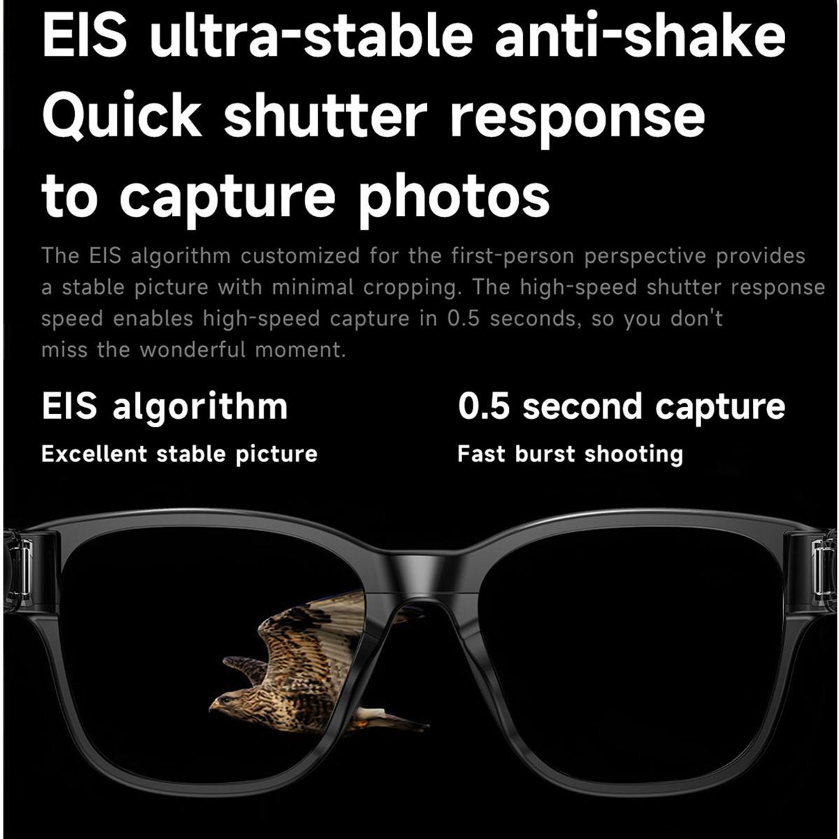 Smart Glasses with Video Camera Myopia Prescription 4GB 8MP Camera Anti Shake Video Shooting Object Recognition Smart Translate - Image 2