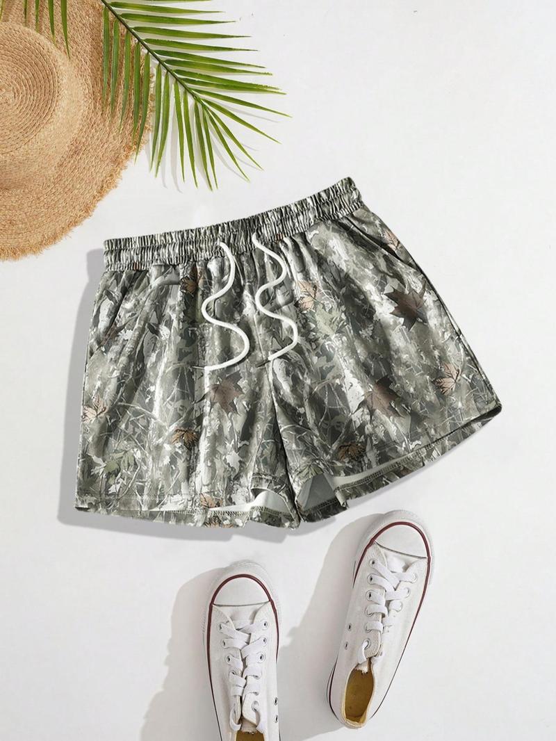 Product Introduction of Women's Plain Drawstring   Shorts, Casual Comfy   Pocket Shorts for Summer, Ladies Bottoms for Daily Wear 5