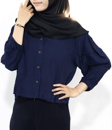 HANIN CROP / KEMEJA CROP / KEMEJA WANITA 3