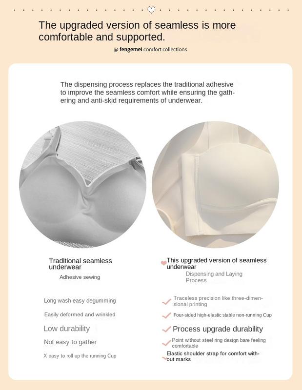 Product Introduction of Lightweight Breathable Underwear Women's Vest-Style Thin Wireless Small Chest Push up Breast Holding Anti-SAG Bra 15