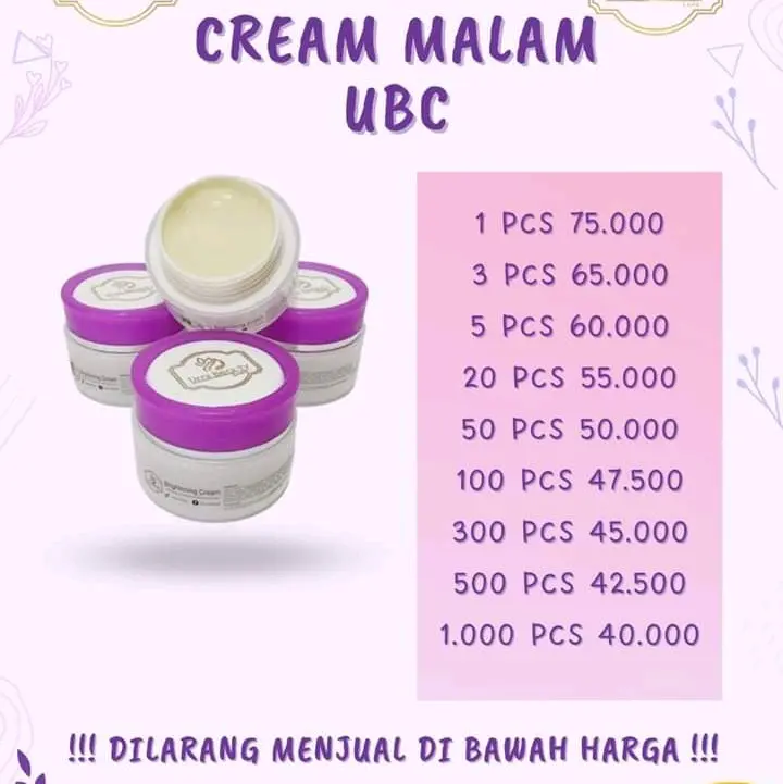 Cream ubc booster Pemutihan Kulit sensitif