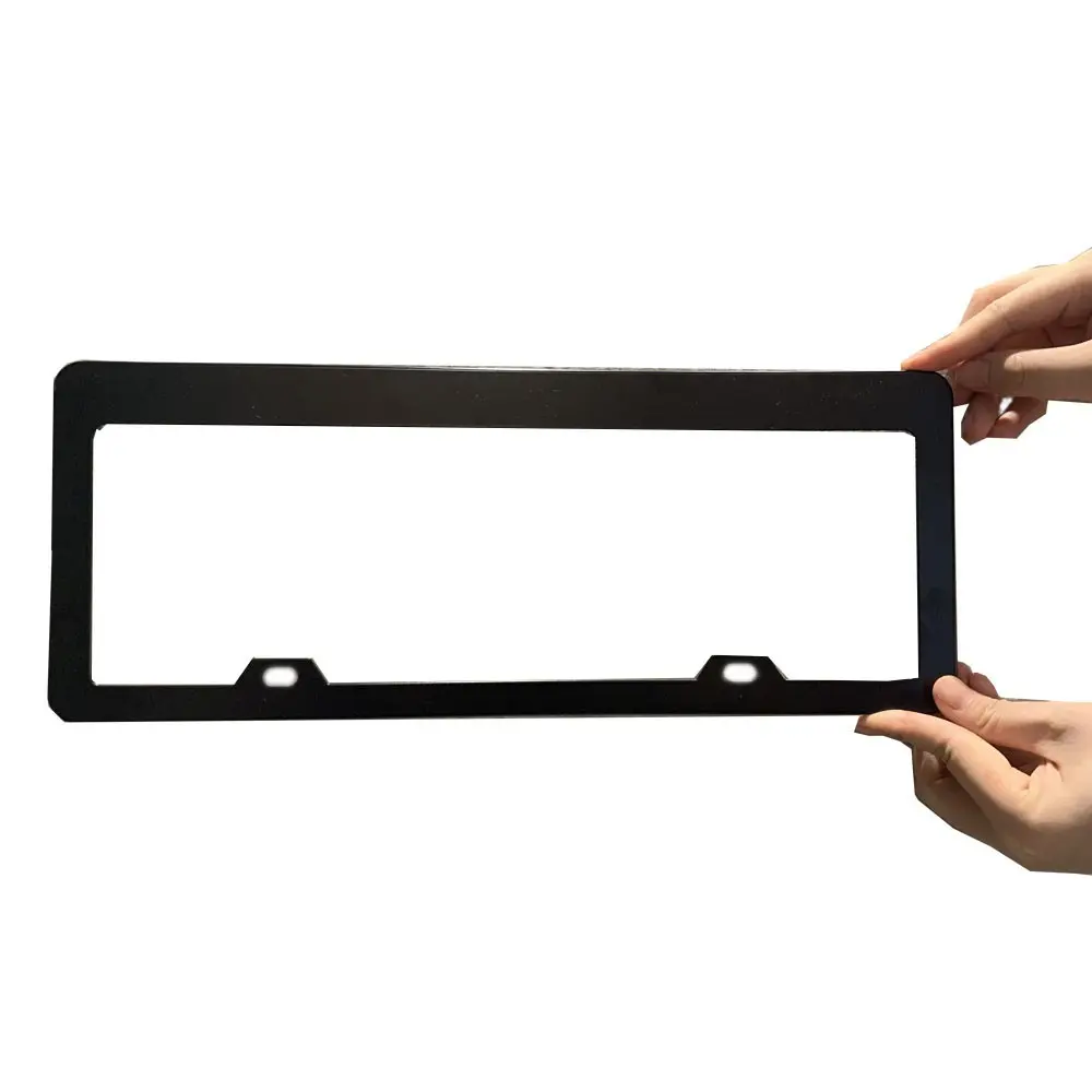 COD+spot stocks 1pcs Stainless Steel Aluminum Alloy Car Number Plate License Frame Cover Holder 31*16cm