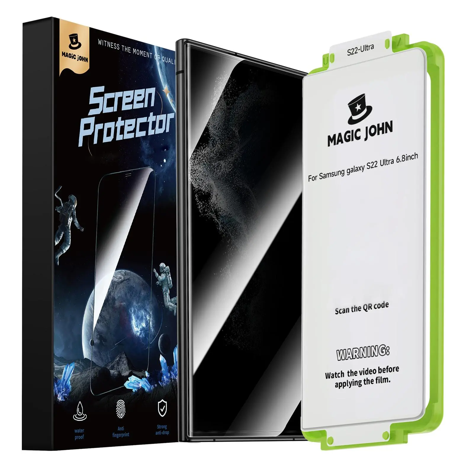 Magic John Screen Protector Film, 2pcs Antiscratch HD Clear Phone