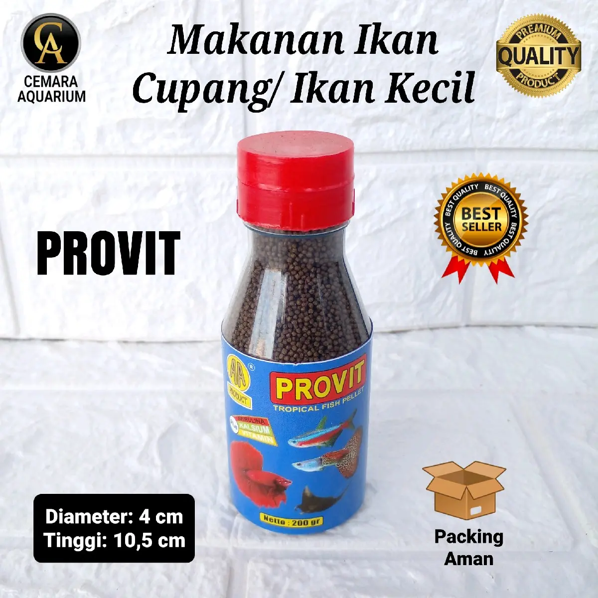 Makanan ikan cupang/ provit/ makanan ikan kecil-kecil/ aquarium/ aquascape