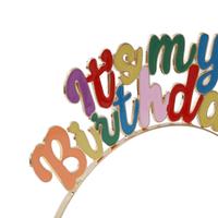 Gambar Ataru Bando Birthday Colorful Headband Bando Stylish Aksesoris Kepala Fashion Wanita dari Ataru_NEW Kab. Tuban 2 Tokopedia