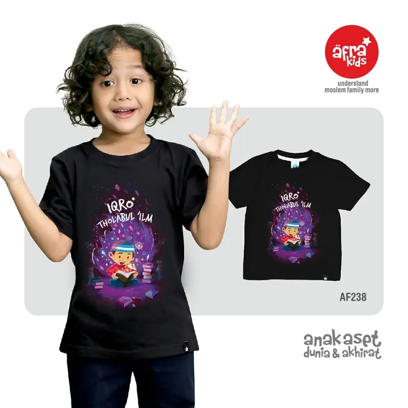 Kaos Anak Afrakids Lengan Pendek Kode AF238 Pakaian Fashion 0