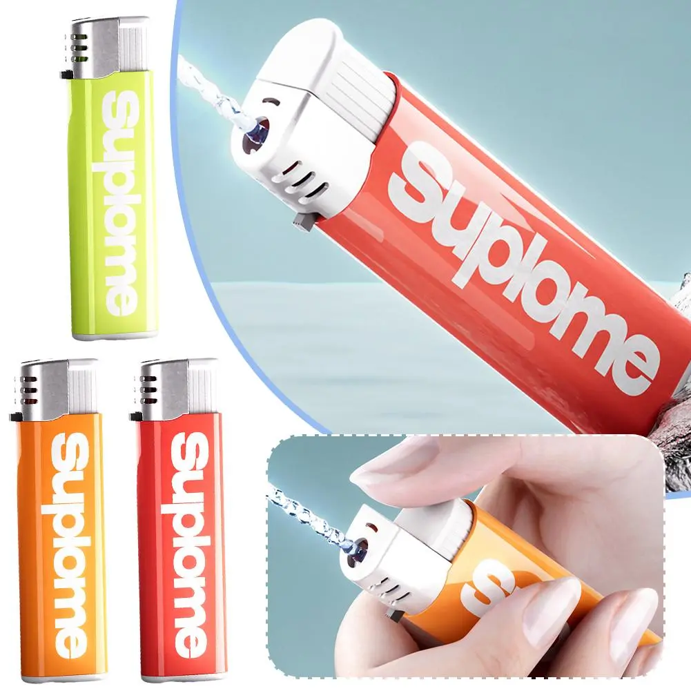 Đồ Chơi Trẻ Em Sáng Tạo, Loại Bật Lửa, Bắn Nước, Nhấn Để Phun, Bật Lửa Giả, Trò Đùa Hoặc Điều Trị, Dụng Cụ Chơi Khăm, Đồ Chơi Phun Nước Tiệc Tùng Vui Nhộn, 1 Cái