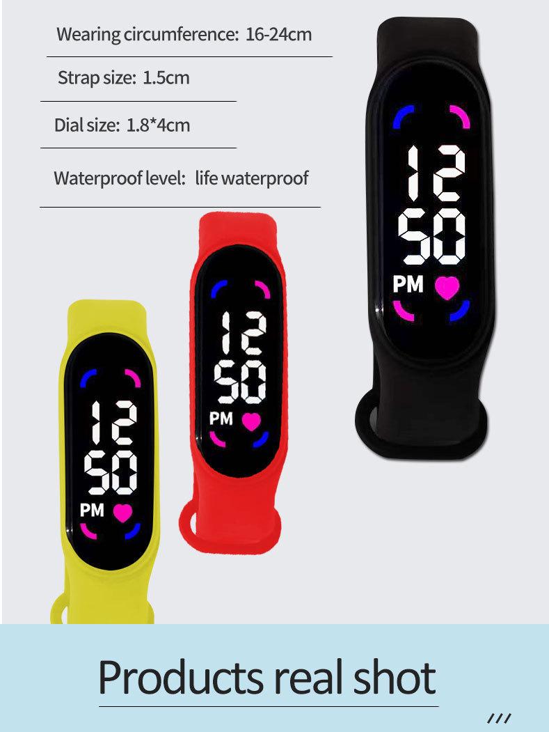 Product Introduction of Wholesale New Multi-Function Luminous Waterproof Touch Electronic Watch for Students LED Electronic Wristwatch Wholesale 1