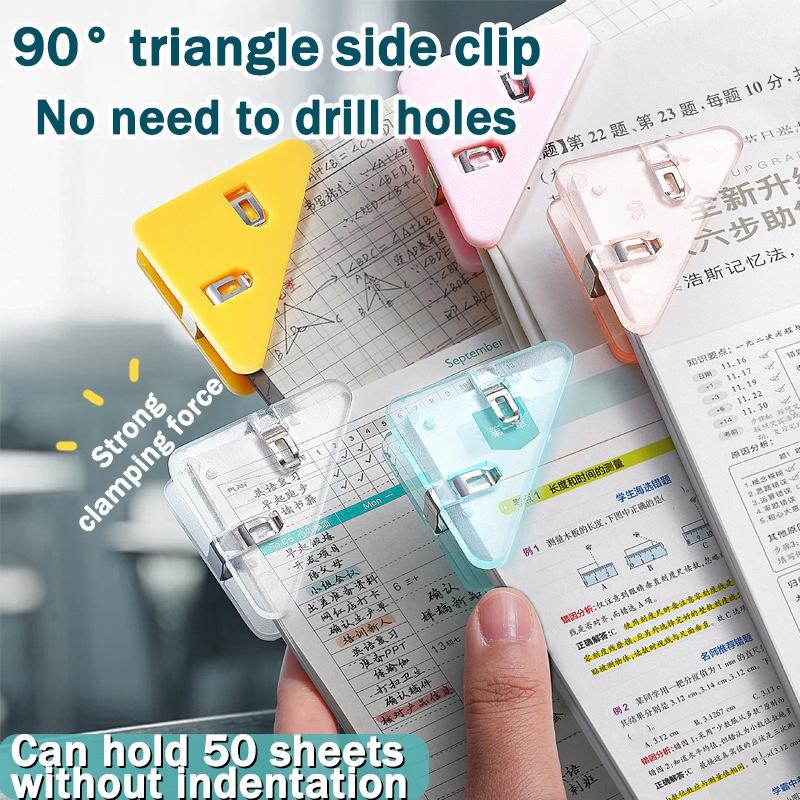 Triangular Files Clip Cute Corner Paper Clamp Triangular Clip Small File Clip Note - TikTok ...