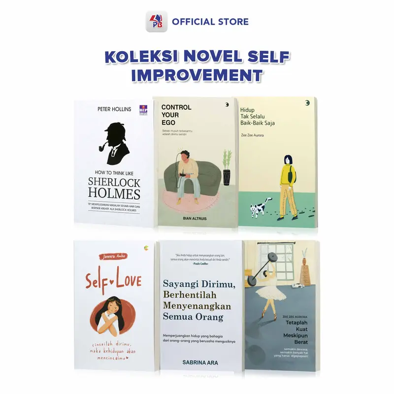 Buku Novel Self Improvement Control Your Ego / Hidup Tak Selalu Baik-Baik Saja / Self Love / Sayangi / Dirimu, Berhentilah Menyenangkan Semua Orang / Tetaplah Kuat Meskipun Berat Soft Cover / CV SOLUSI DISTRIBUSI - CS 0