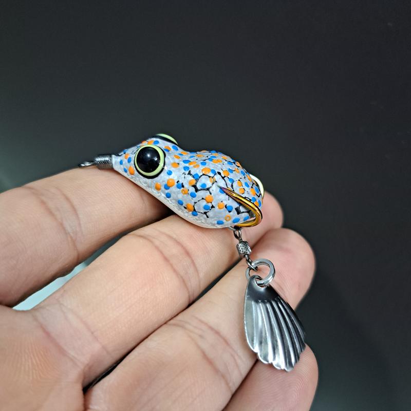 Mồi Giả Câu Lure Cá Lóc Thằn Lằn TNV, Dài 3.5cm, Nổi 6.5gr, Chìm 9gr, Lưỡi Titan Chính Hãng, Body Caosu Mềm Chống Vướng Tốt Bắt Cá Fishing Đi Câu Câu Cá