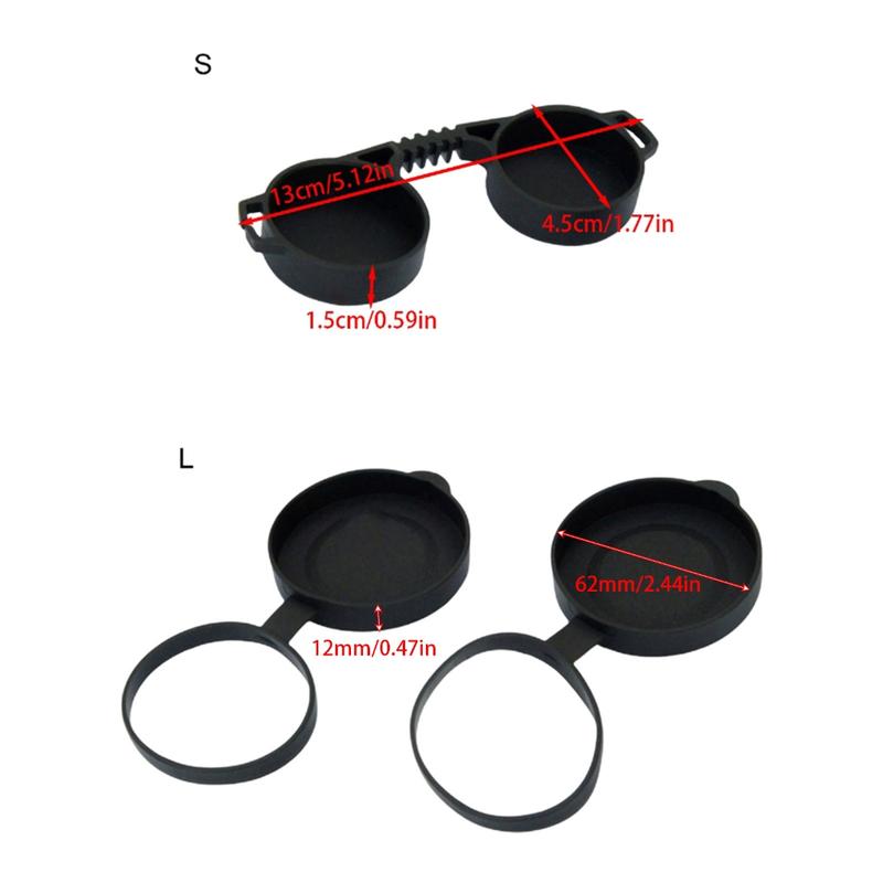 Product Introduction of Binoculars Telescope Dust Covers in Silicone for Lens Size 42 45mm / 62 65mm 0