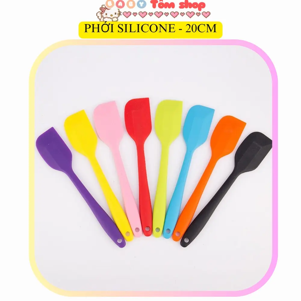 Phới silicone Baby Tôm 20cm chế biến ăn dặm, làm bánh kem