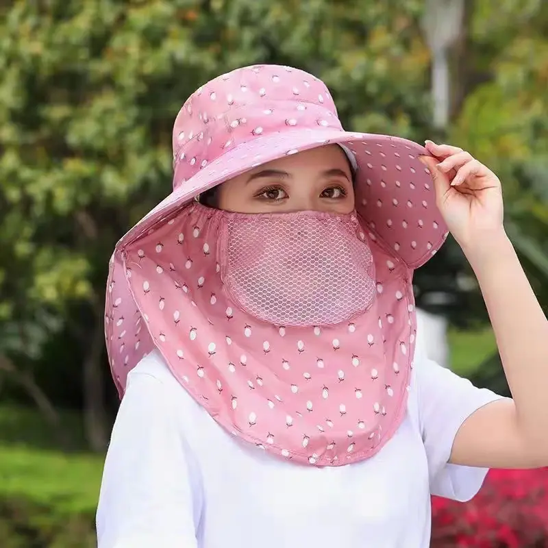 Mặt Nạ Che Nắng Ngoài Trời, Mũ Chống Nắng Vành Lớn, Thời Trang, Thoáng Khí, Thích Hợp Để Che Nắng，mũ câu cá 5