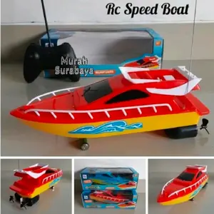 Mainan Anak Cowok RC Spead Boat Perahu Terbaru Murah Berkualitas Bisa Berjalan Di Air 0350 F3  | Mainan Perahu Air Bisa Bergerak Menggunakan RC Radio Speed Remote Control | Perahu Berbahan Plastik Kuar Kemasan Dus