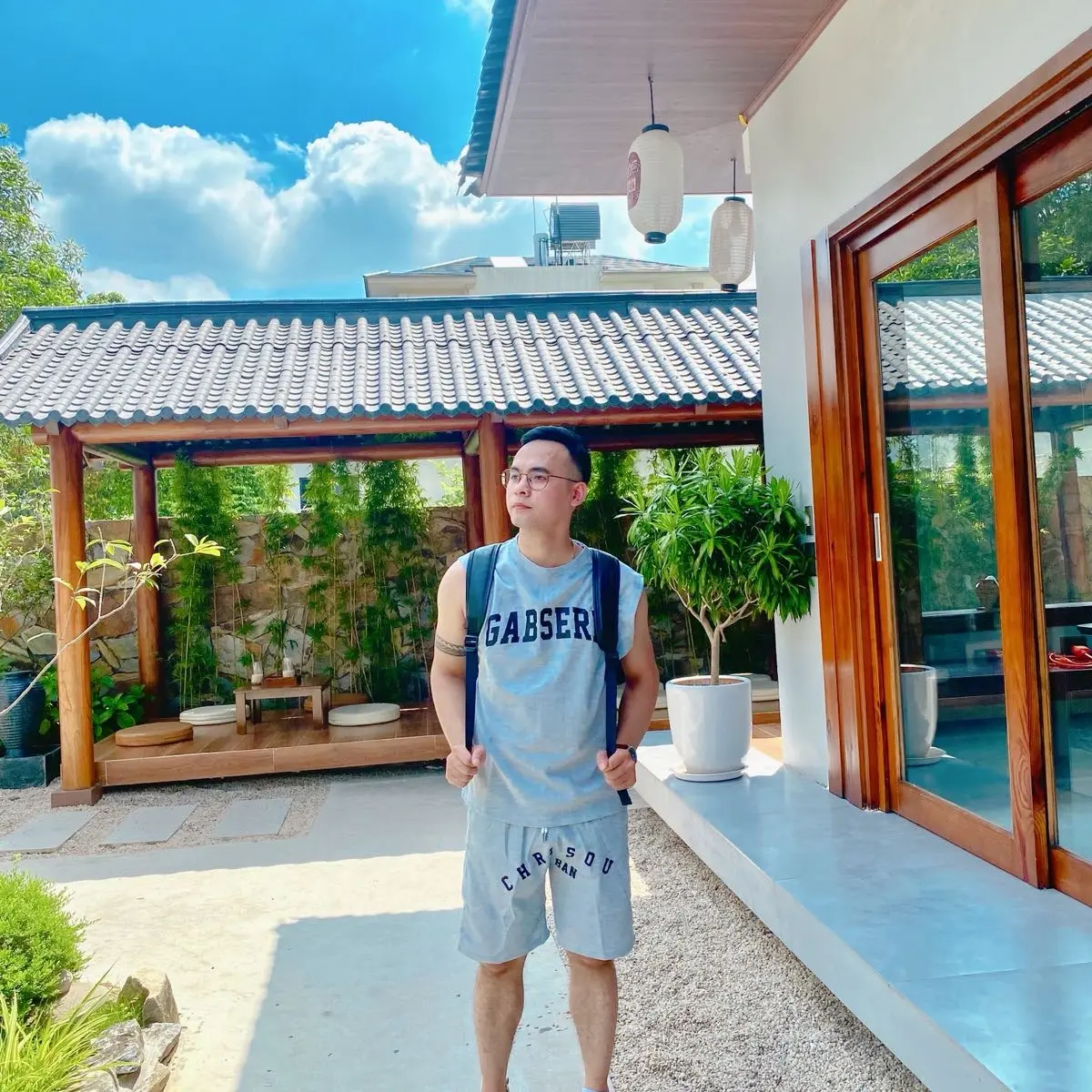 Bộ quần áo sát nách mã Ms19 xuân hè 2025 Unisex Nam Menswear