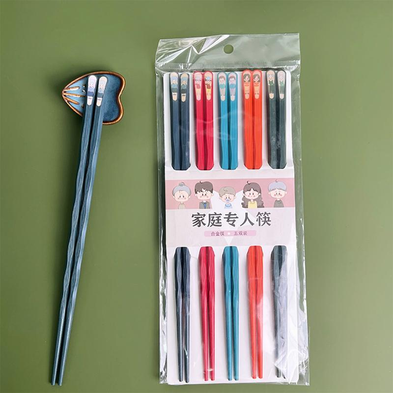 SET 5 Đôi đũa ăn Nhật Bản kháng khuẩn chống ẩm mốc Đũa ăn sợi thuỷ tinh chịu nhiệt cao cấp