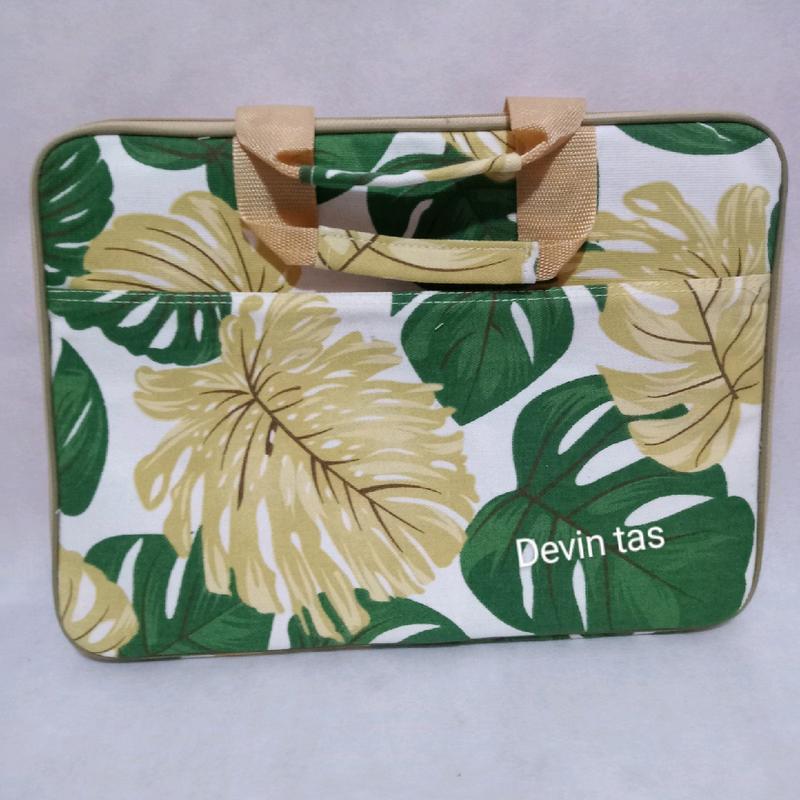 tas laptop bahan kanvas motif / tas laptop 14 inch / tas laptop 13 inchi 2