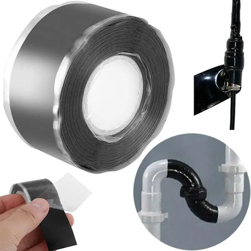 Waterproof Silicone Self-adhesive Tape, Bath & Kitchen Caulking Tape Sealant Strip, PVC Self Adhesive Bath & Wall Sealant Tape Caulk, Shower Tile Sealant 6