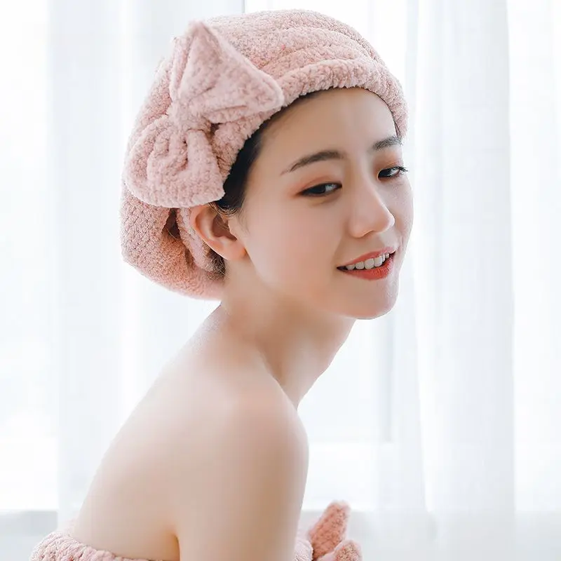 Mũ Tóc Khô, Dễ Thương, Dài, Hấp Thụ Nước, Nhanh Khô, Khăn Lau Tóc Khô, Mũ Tắm Nhanh Khô Nhà Tắm Khăn Tắm 1